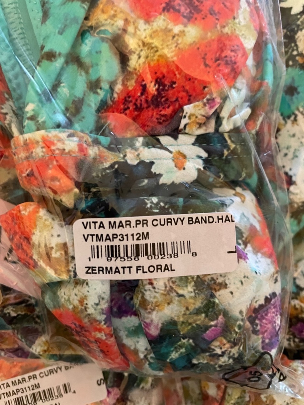 Cosabella Floral One-Piece Swimsuit - Teal, Coral & White - Picture 9 of 9